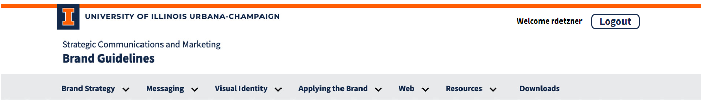 brand guidelines header